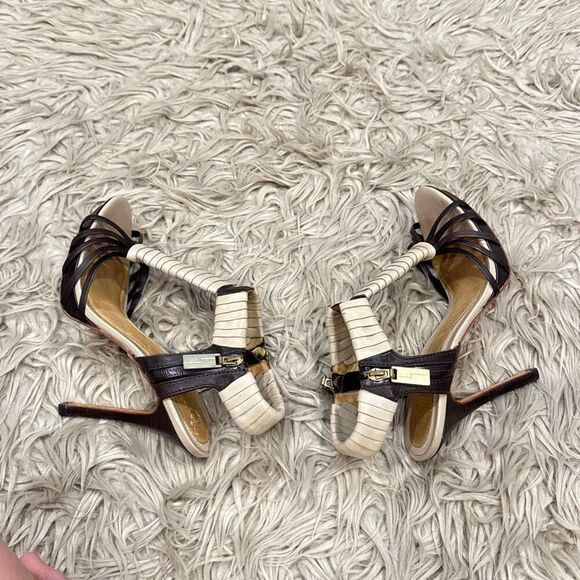 L.A.M.B. Zada ankle strap high heel sandal size 9.5 - Picture 7 of 12